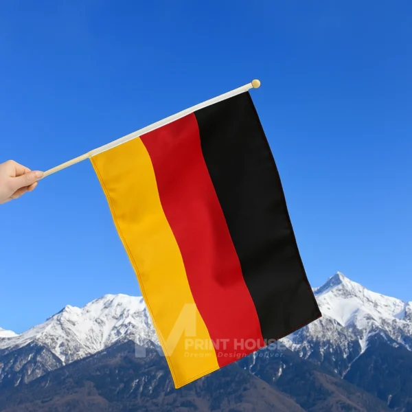 Hand Waving Pole Flags