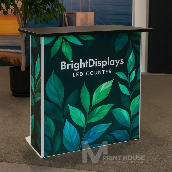 Backlit Exhibition Counter