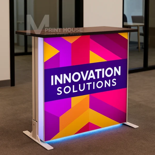 Backlit Exhibition Counter